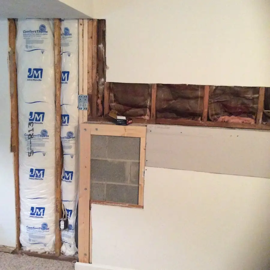 Wall insulation replacement during Contents Cleaning & Restoration in Briar